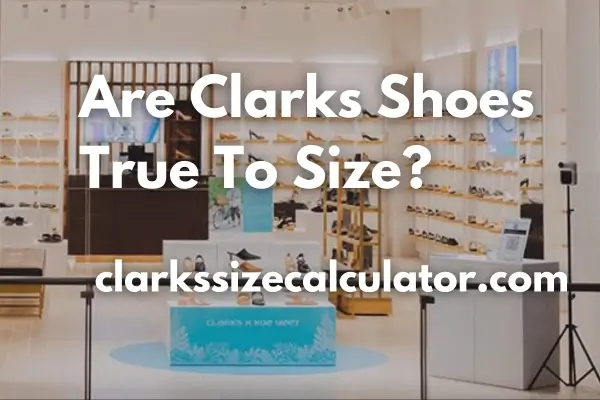 Are Clarks Shoes True to Size?