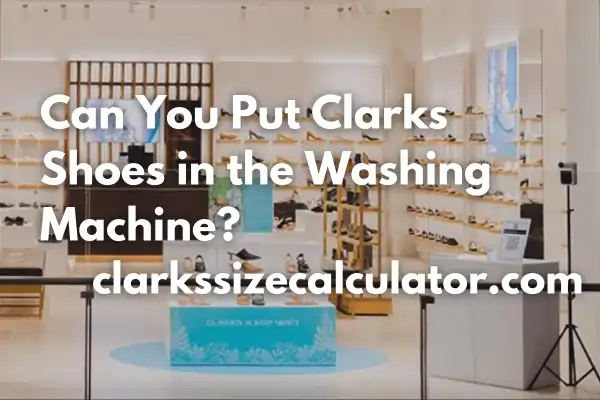 Can You Put Clarks Shoes in the Washing Machine?